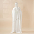 Five-piece satin butterfly abaya and niqab set view 3