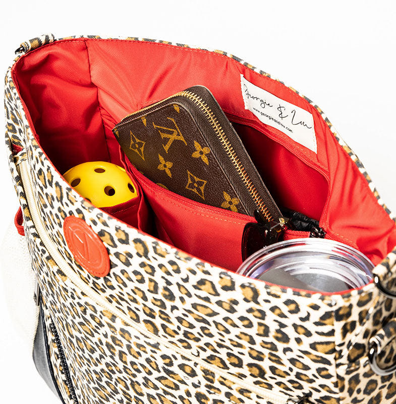 Cheetah pickleball bag packed with court gear
