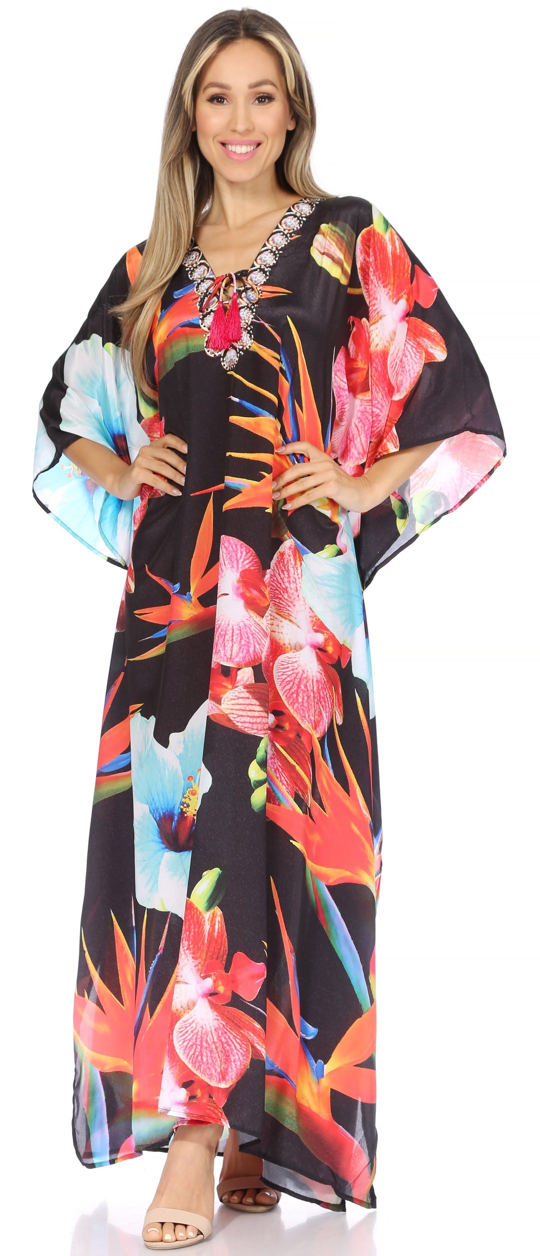 Georgettina long caftan image 5