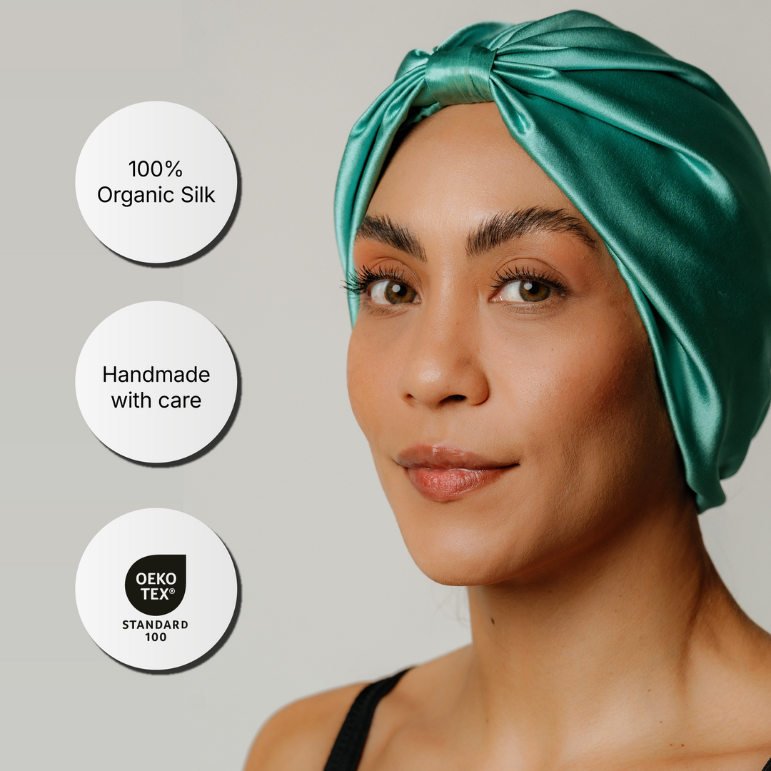 Mulberry silk hair bonnet alternate view 5