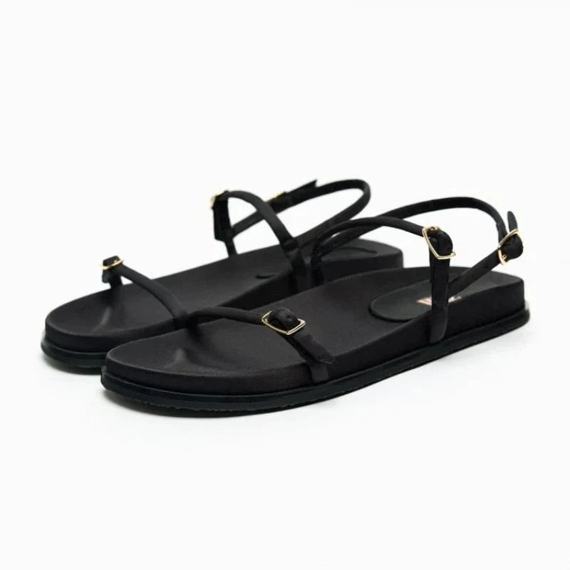 Printed flat slide sandals image 24
