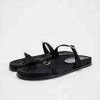 Printed flat slide sandals image 27