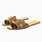 Printed flat slide sandals image 23
