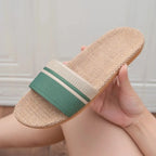 Anti-slip indoor slide slippers with textured EVA outsole