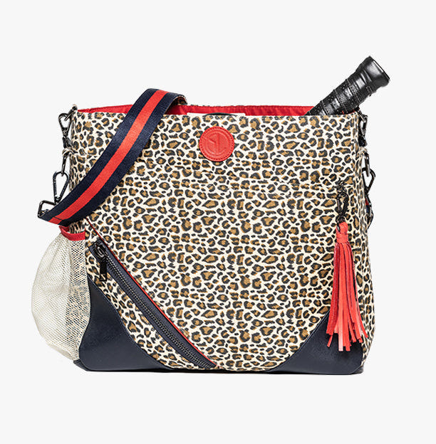 Cheetah pickleball bag by Georgie & Lou