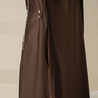Loose batwing abaya silhouette view 15