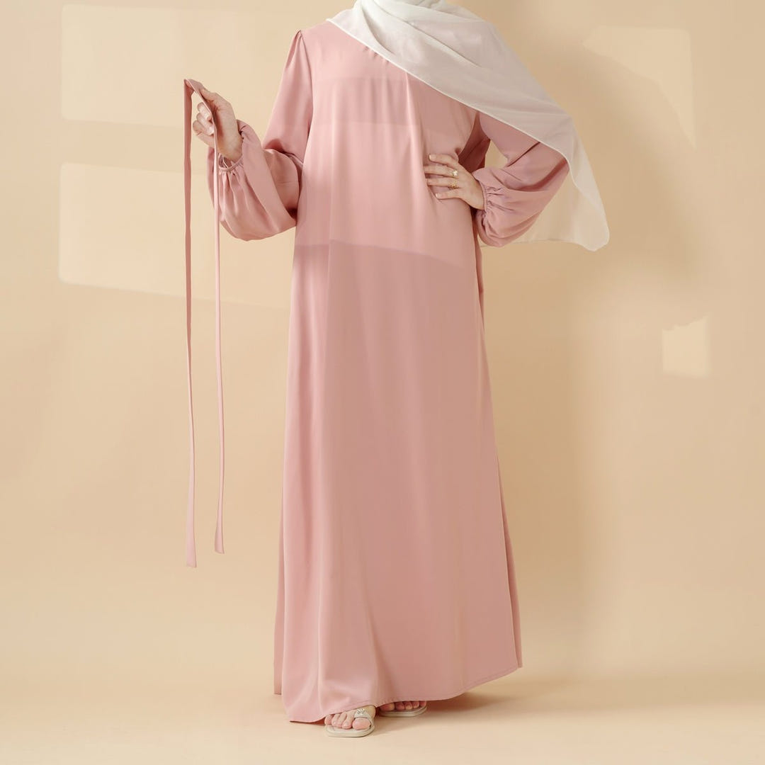 Candy pleated everyday abaya alternate view 2
