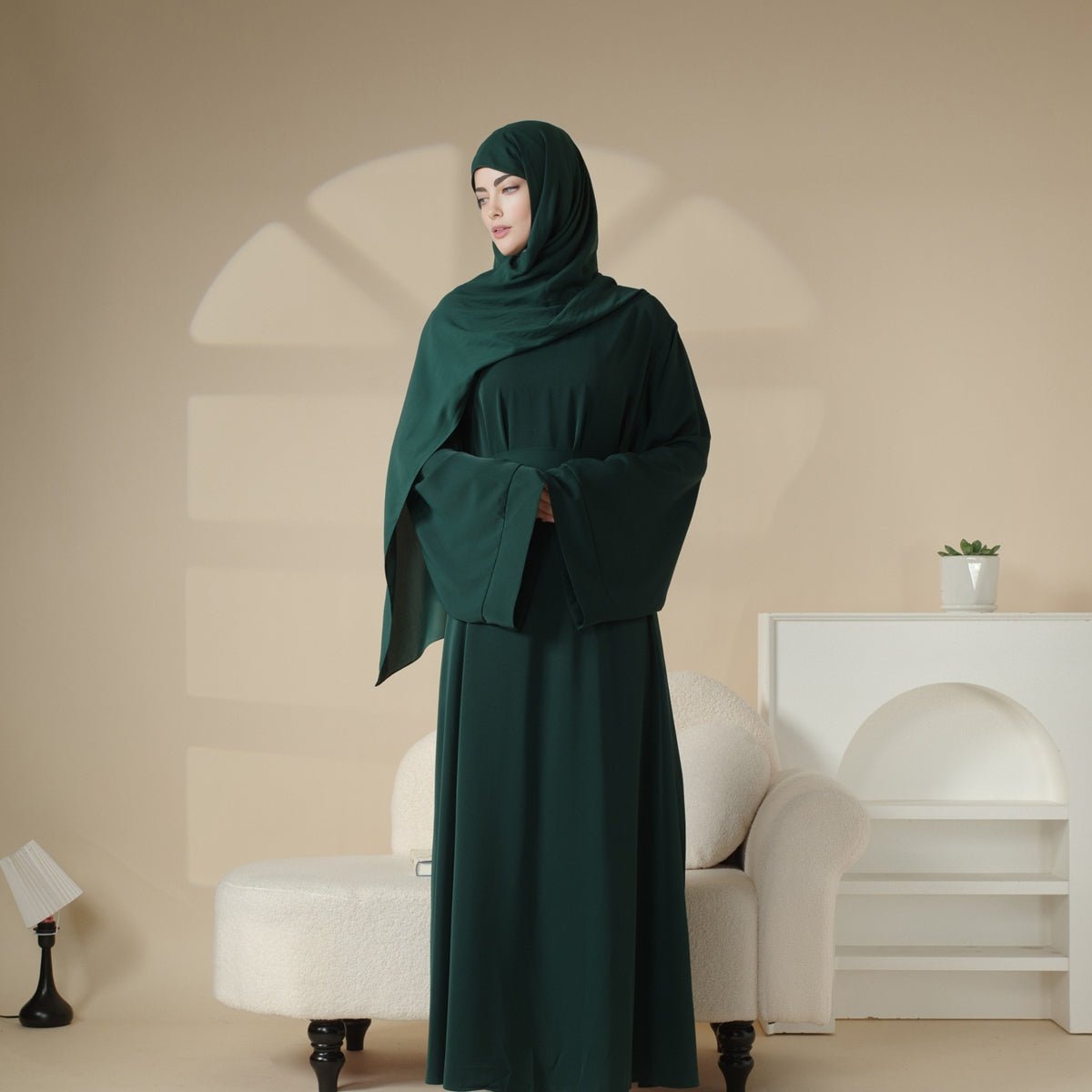 Nida abaya and belt set image 4