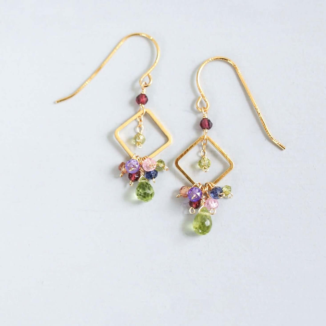 Pixy gemstone drop earrings image 6