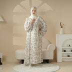 Printed reversible abaya image 5