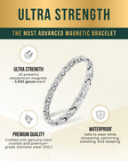 Crystal XO magnetic bracelet alternate view 3
