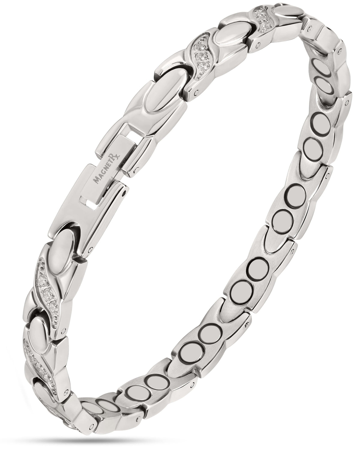 Crystal XO magnetic bracelet view 1