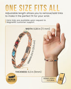 Mixed-stone pure copper bracelet image 6
