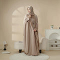 MOA019 satin abaya and niqab set view 9