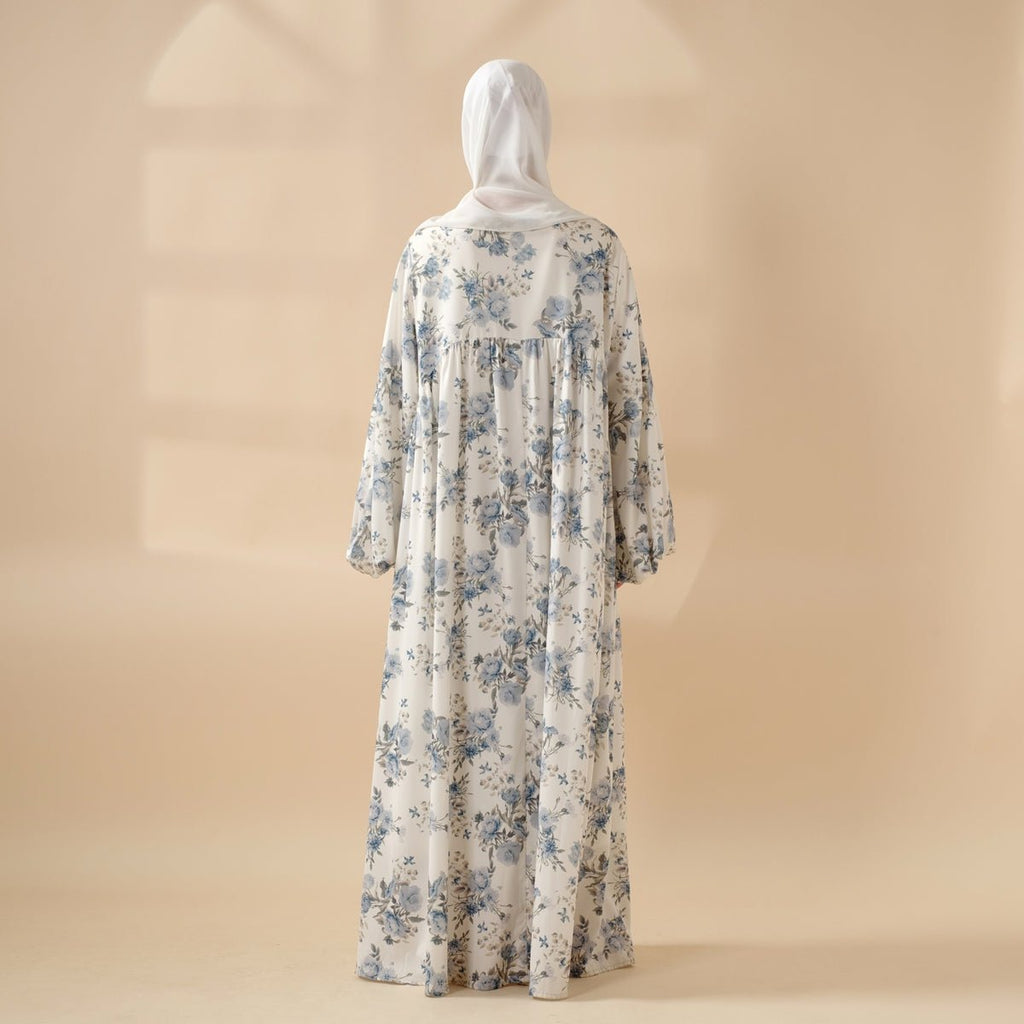 Printed reversible abaya image 3