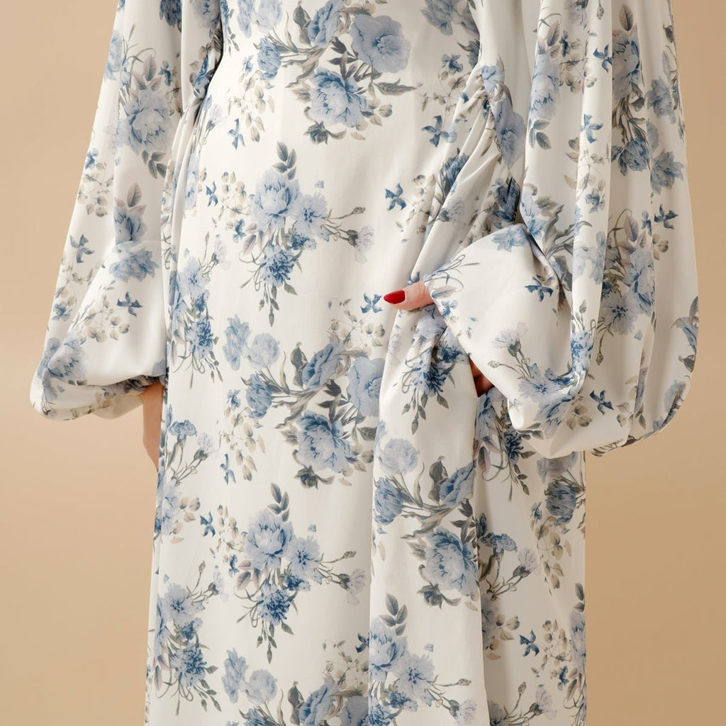 Printed reversible abaya image 2