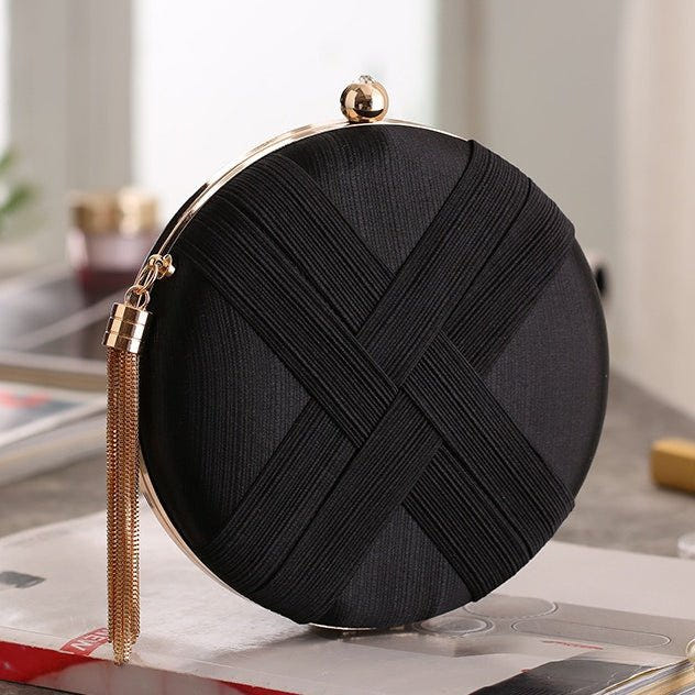 Round braided evening clutch image 8