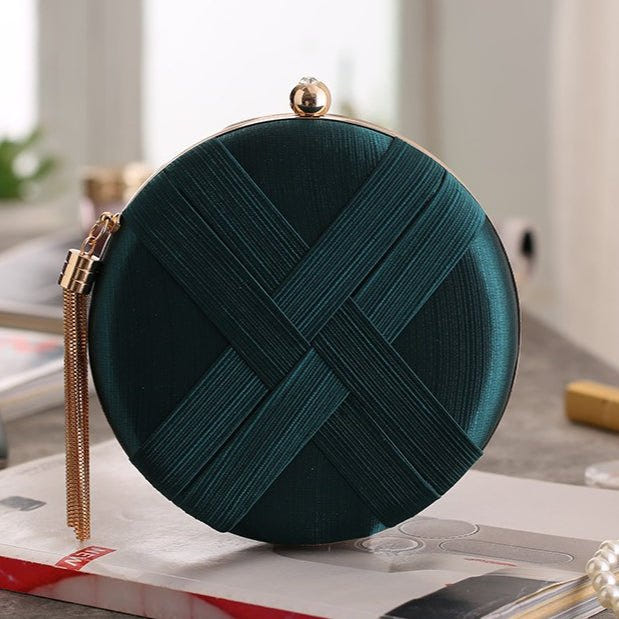 Round braided evening clutch image 3