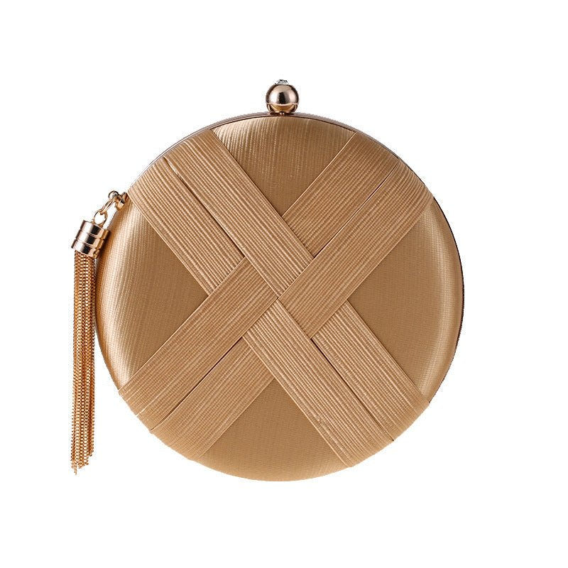 Round braided evening clutch image 4