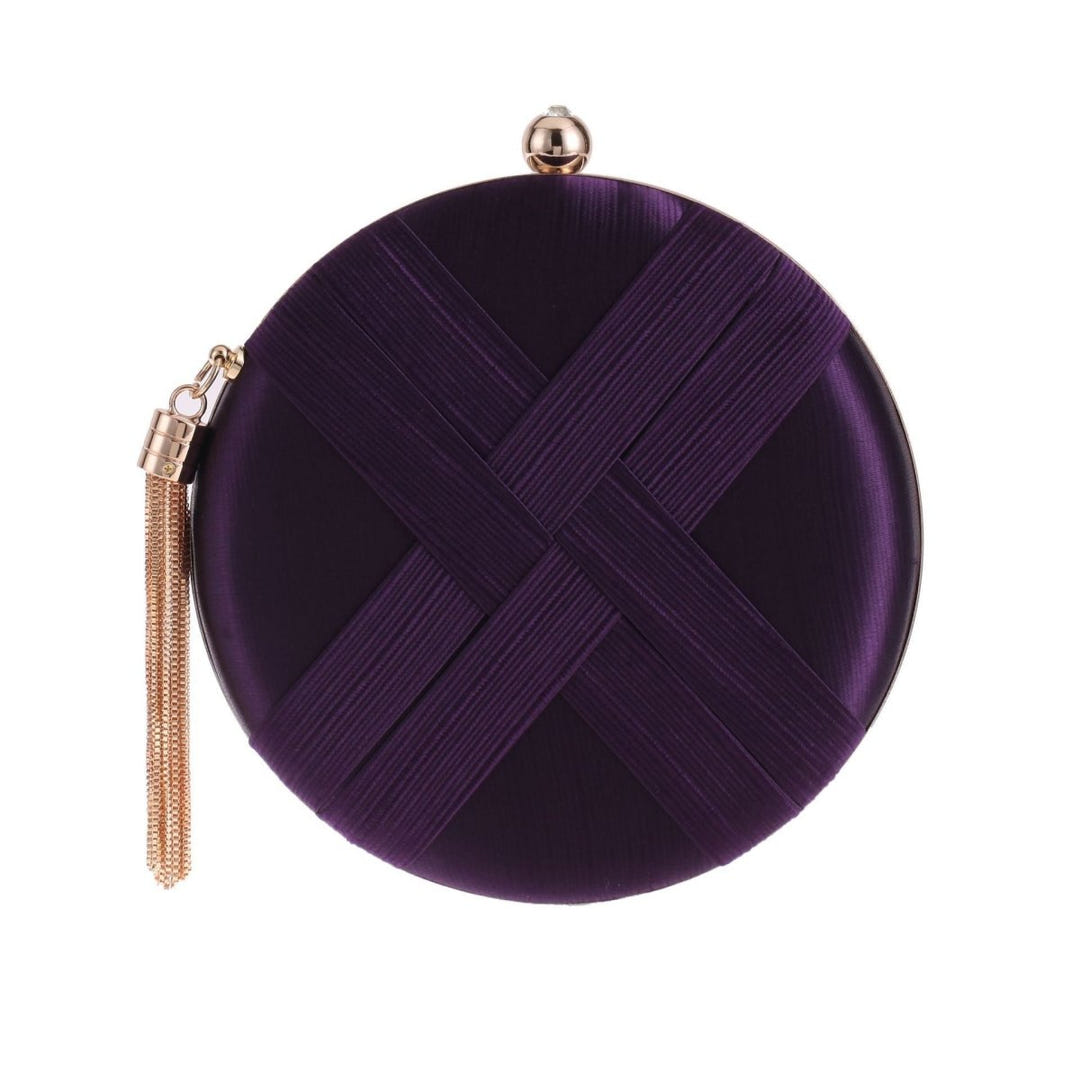 Round braided evening clutch image 5