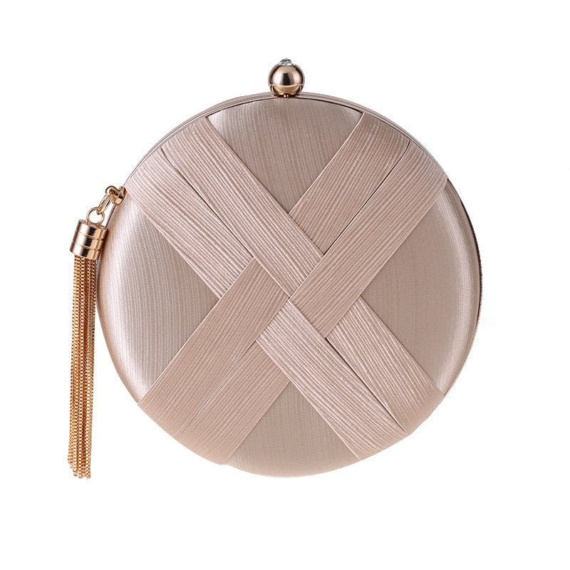 Round braided evening clutch image 6