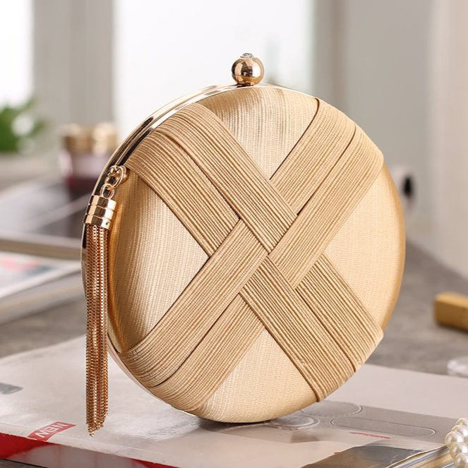 Round braided evening clutch image 10