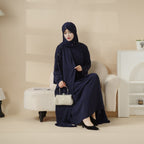 Tulip embroidered abaya set image 10