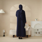 Tulip embroidered abaya set image 9