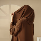 Tulip embroidered abaya set image 18