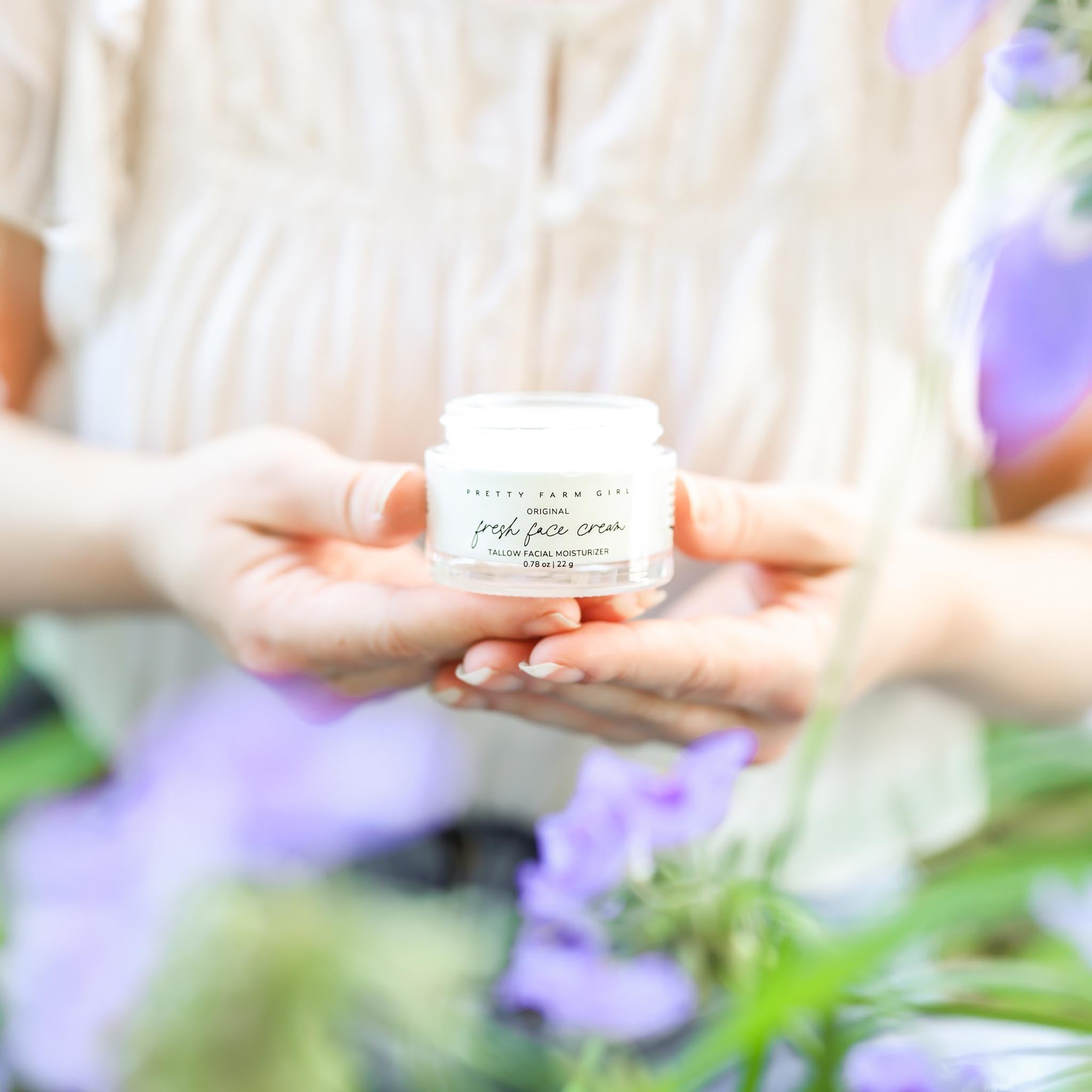 Original Fresh Face Cream packaging by Pretty Farm Girl