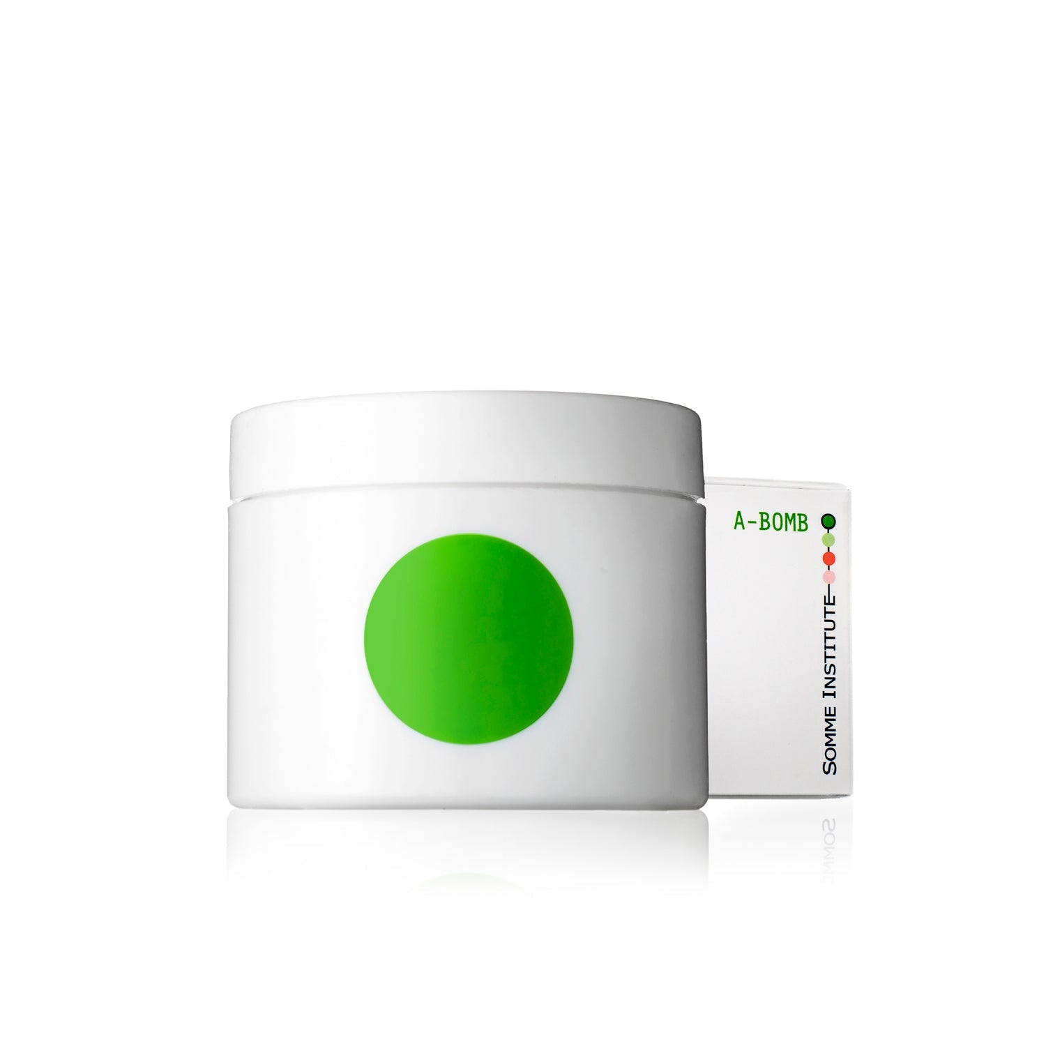 A-Bomb moisturizing day creme jar, front view