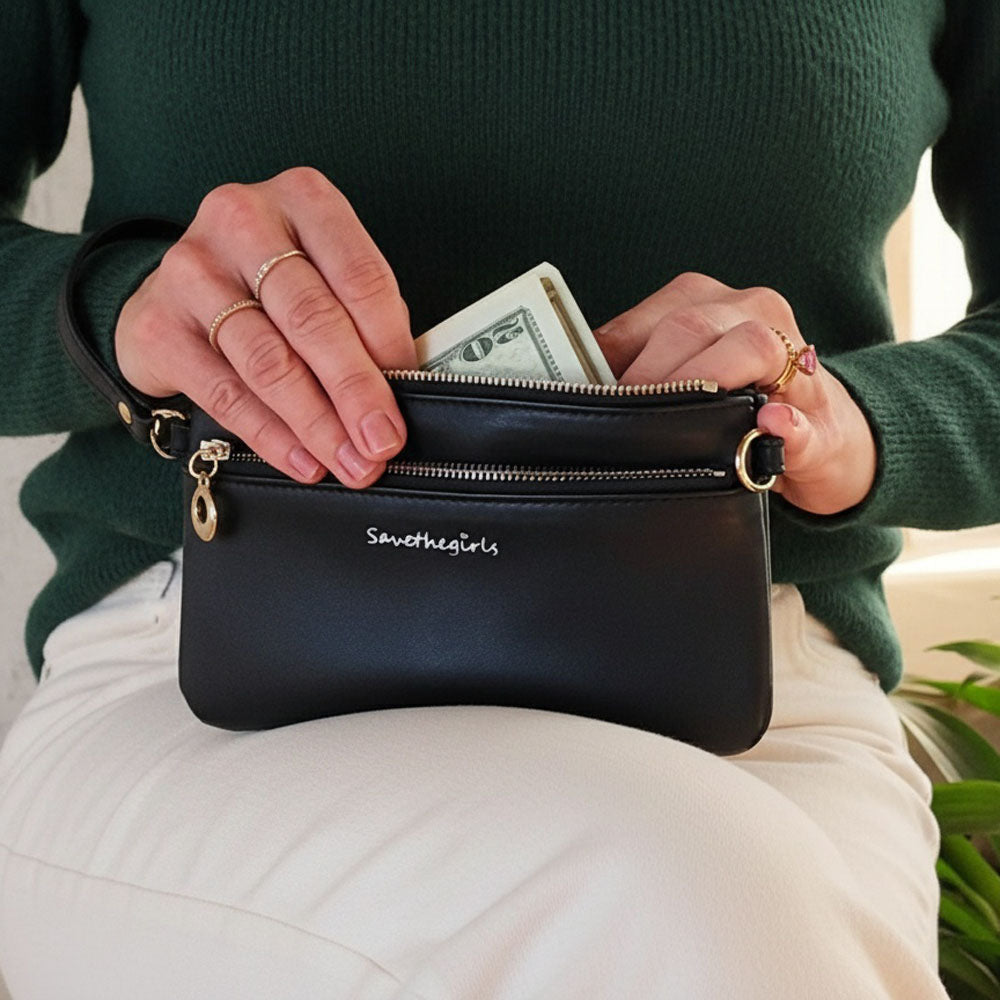 Bella RFID crossbody bag detail 14