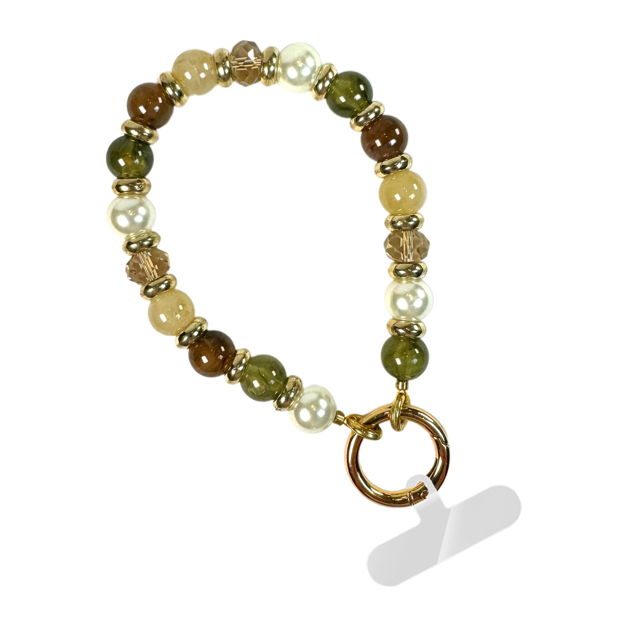 Beaded hands-free phone wristlet view 9