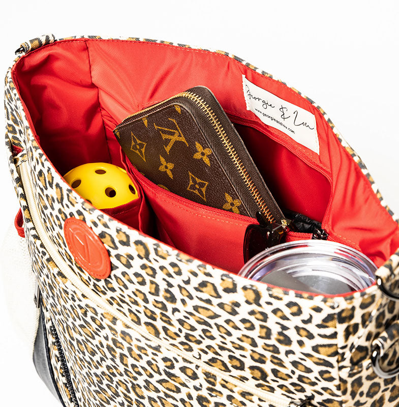 Cheetah pickleball bag packed with court gear