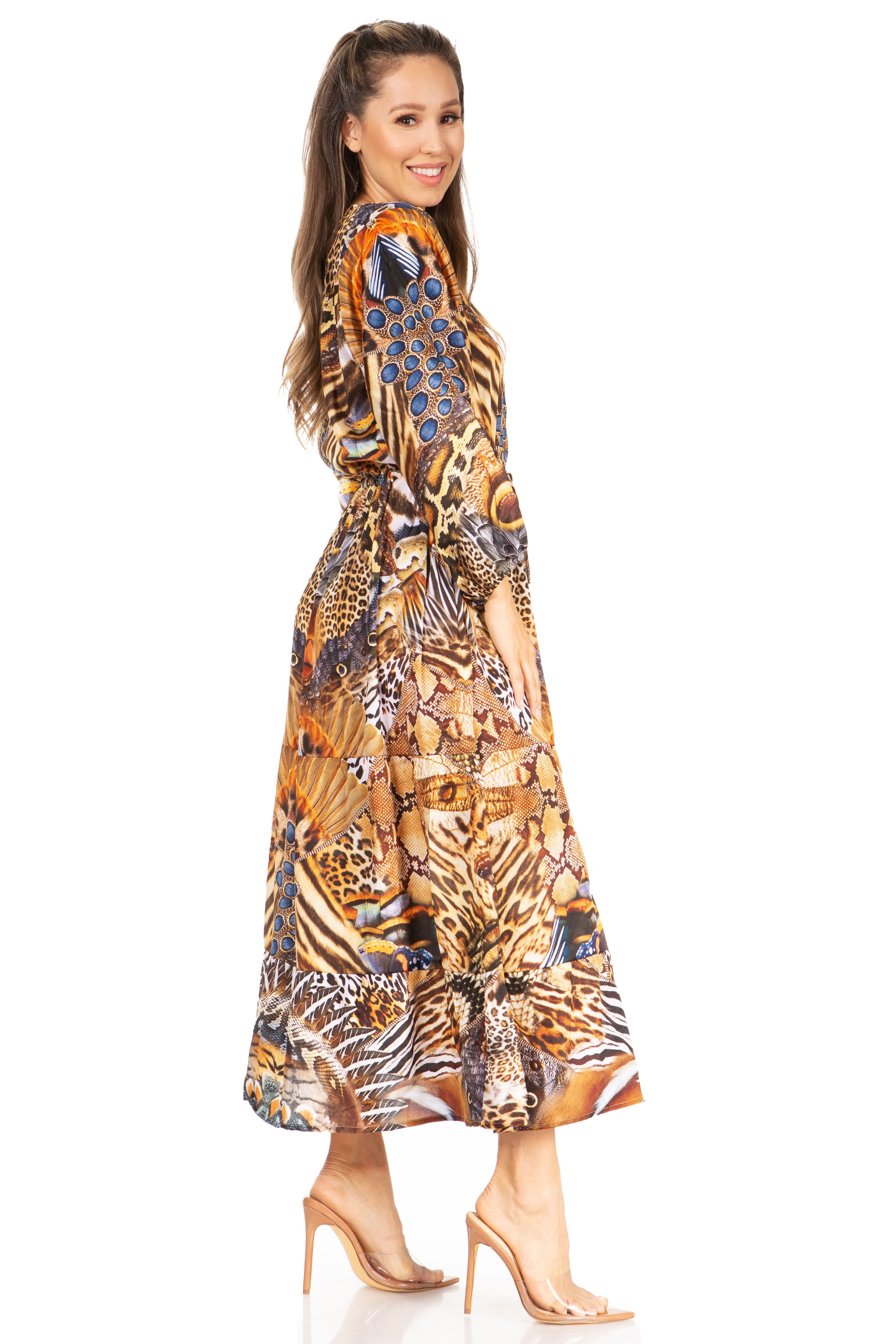 Katty floral boho maxi dress image 8