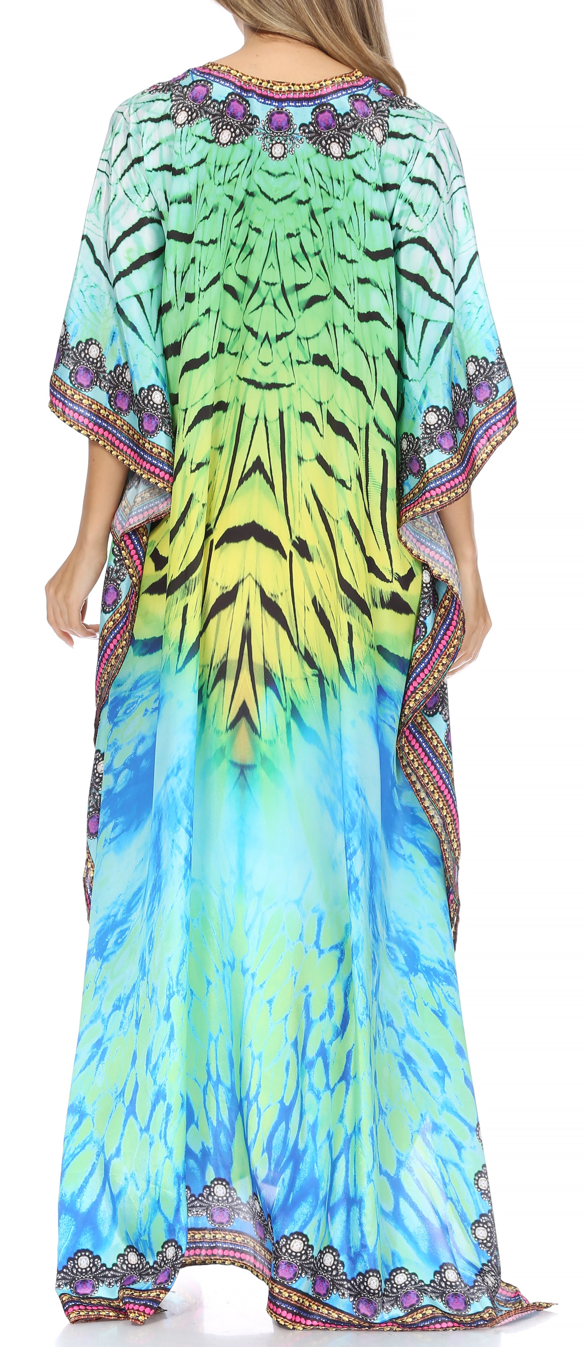 Georgettina long caftan image 7