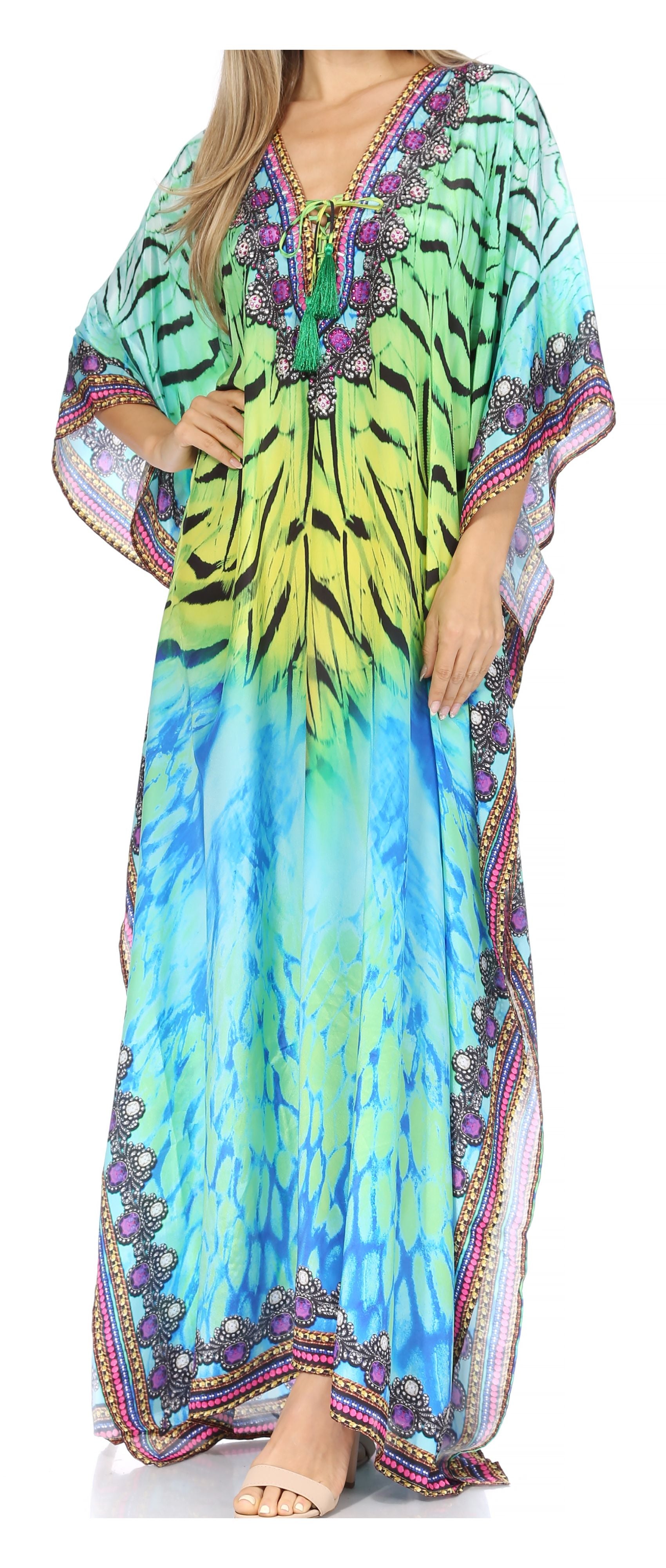 Georgettina long caftan image 6