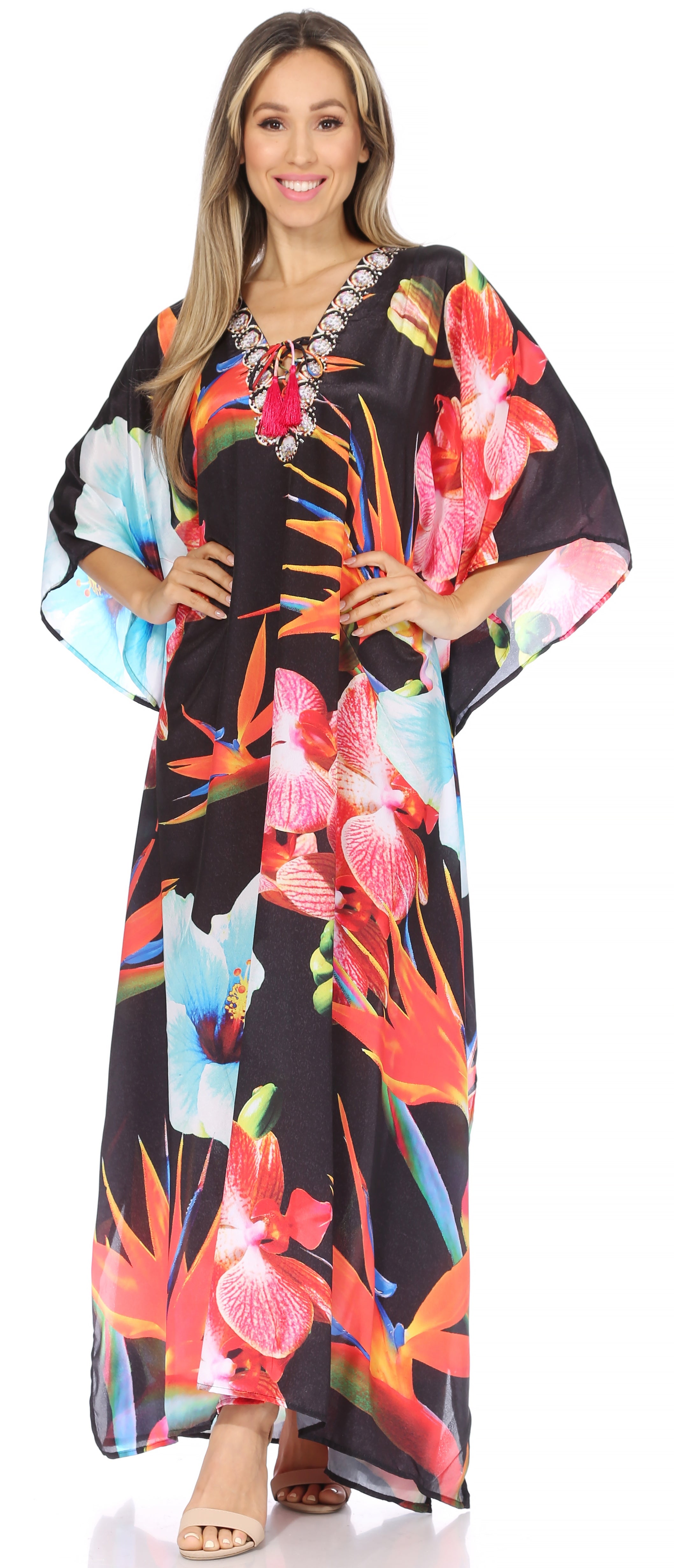Georgettina long caftan image 5