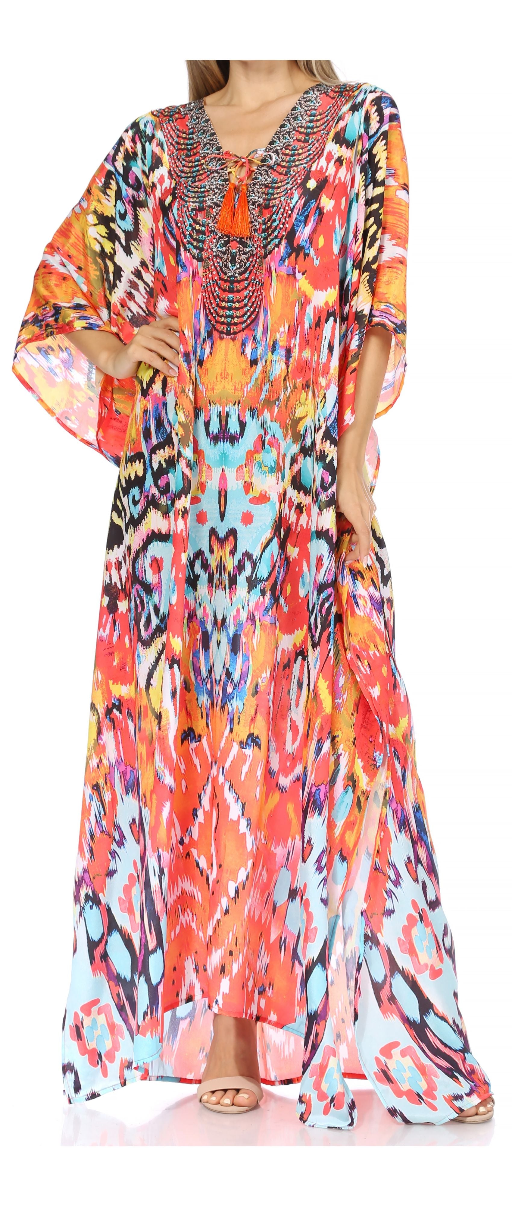 Georgettina long caftan image 9