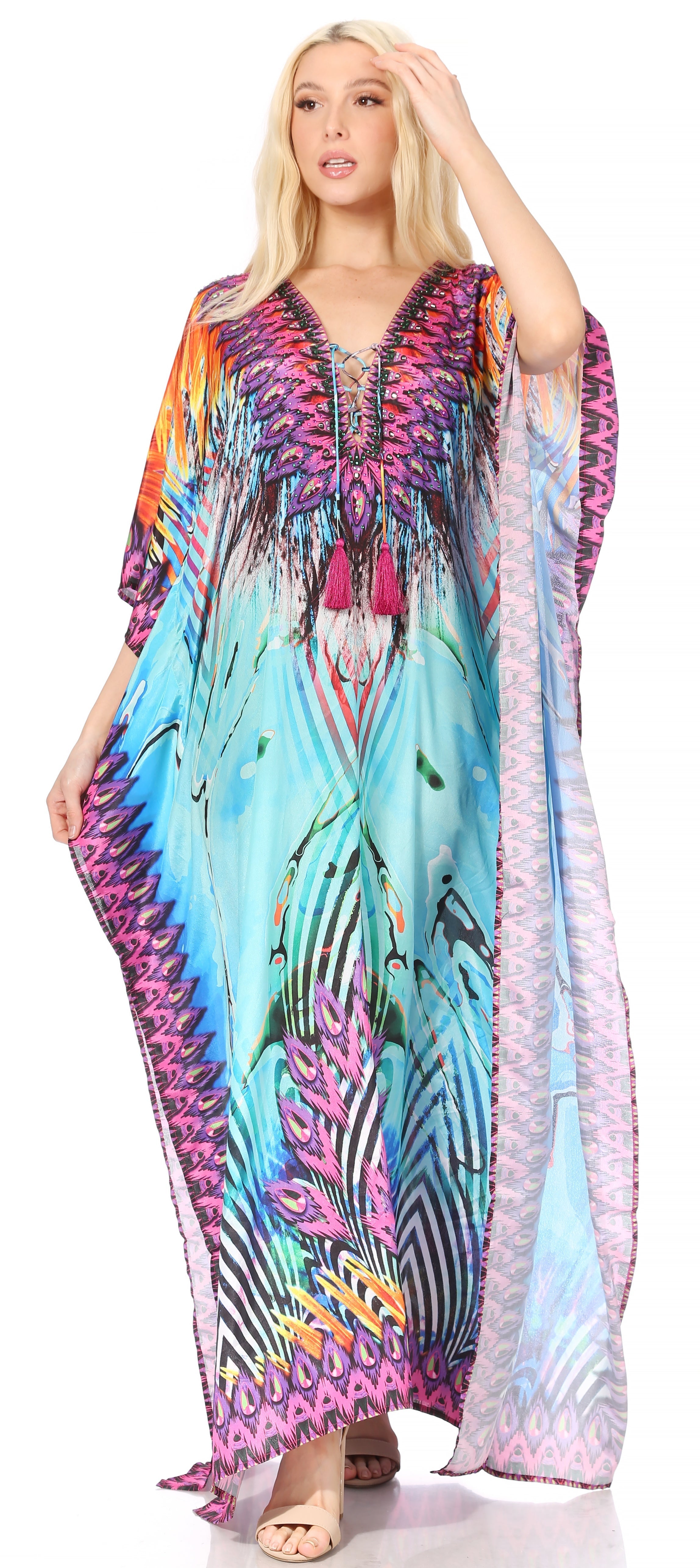 Georgettina long caftan image 14