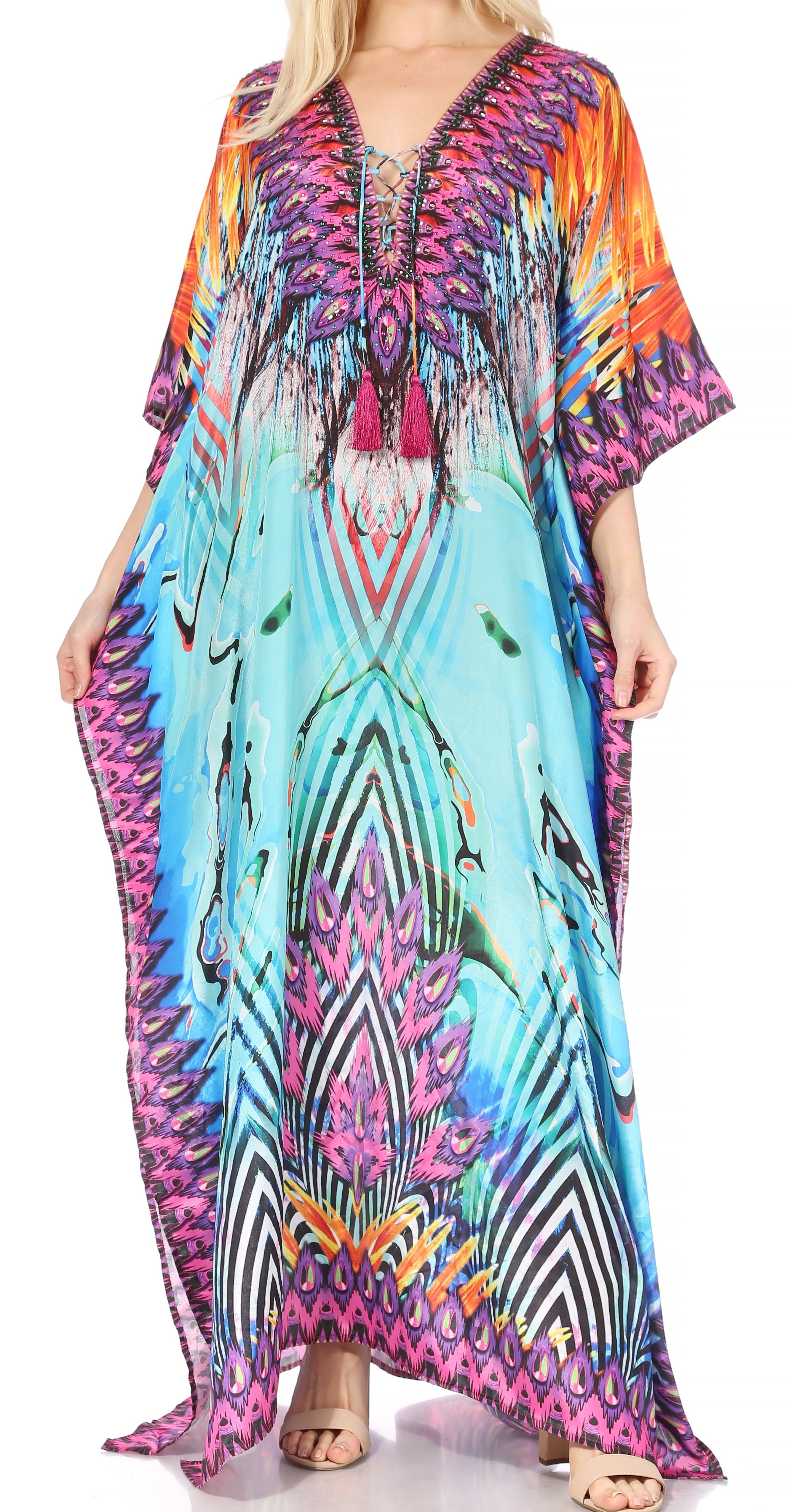 Georgettina long caftan image 12