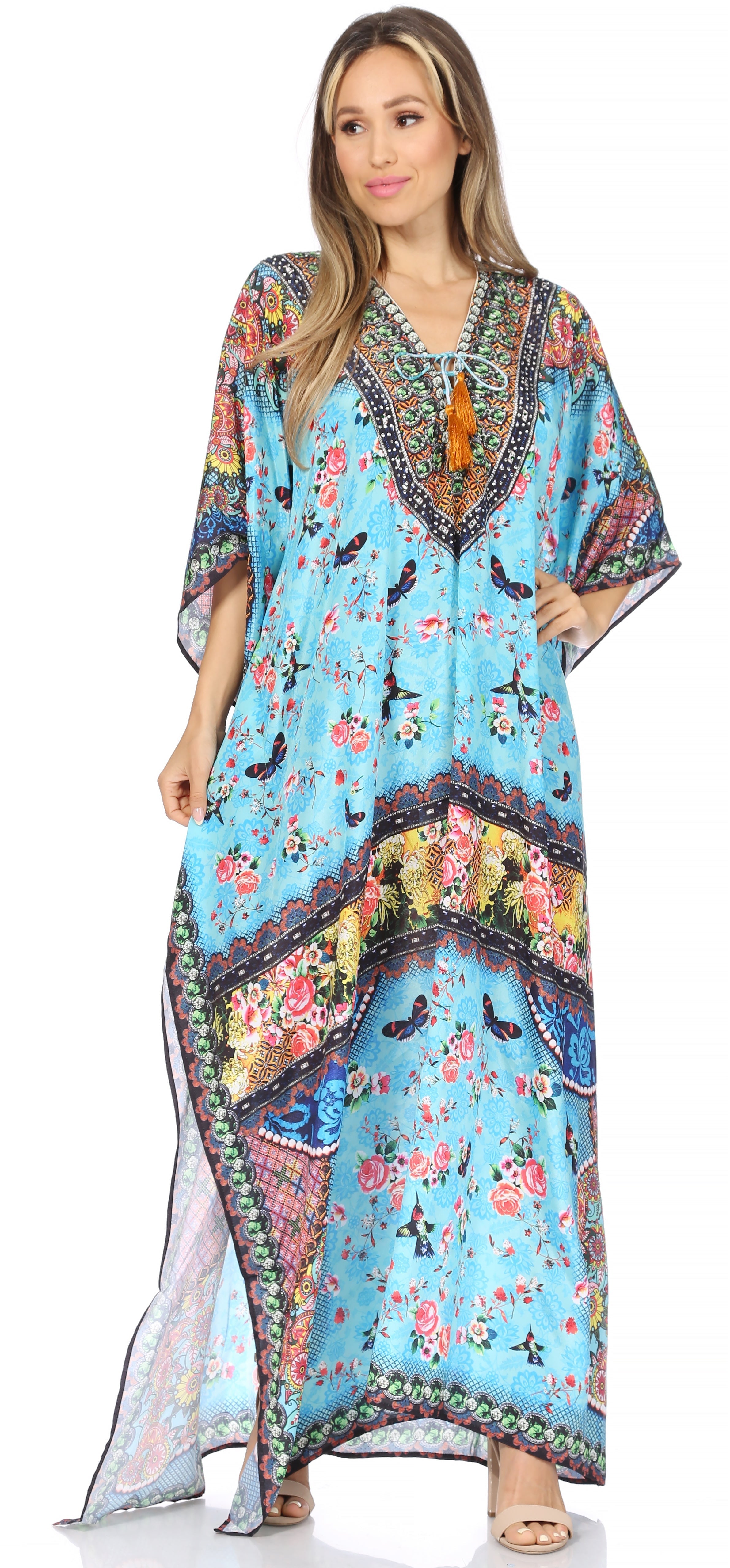 Georgettina long caftan image 17