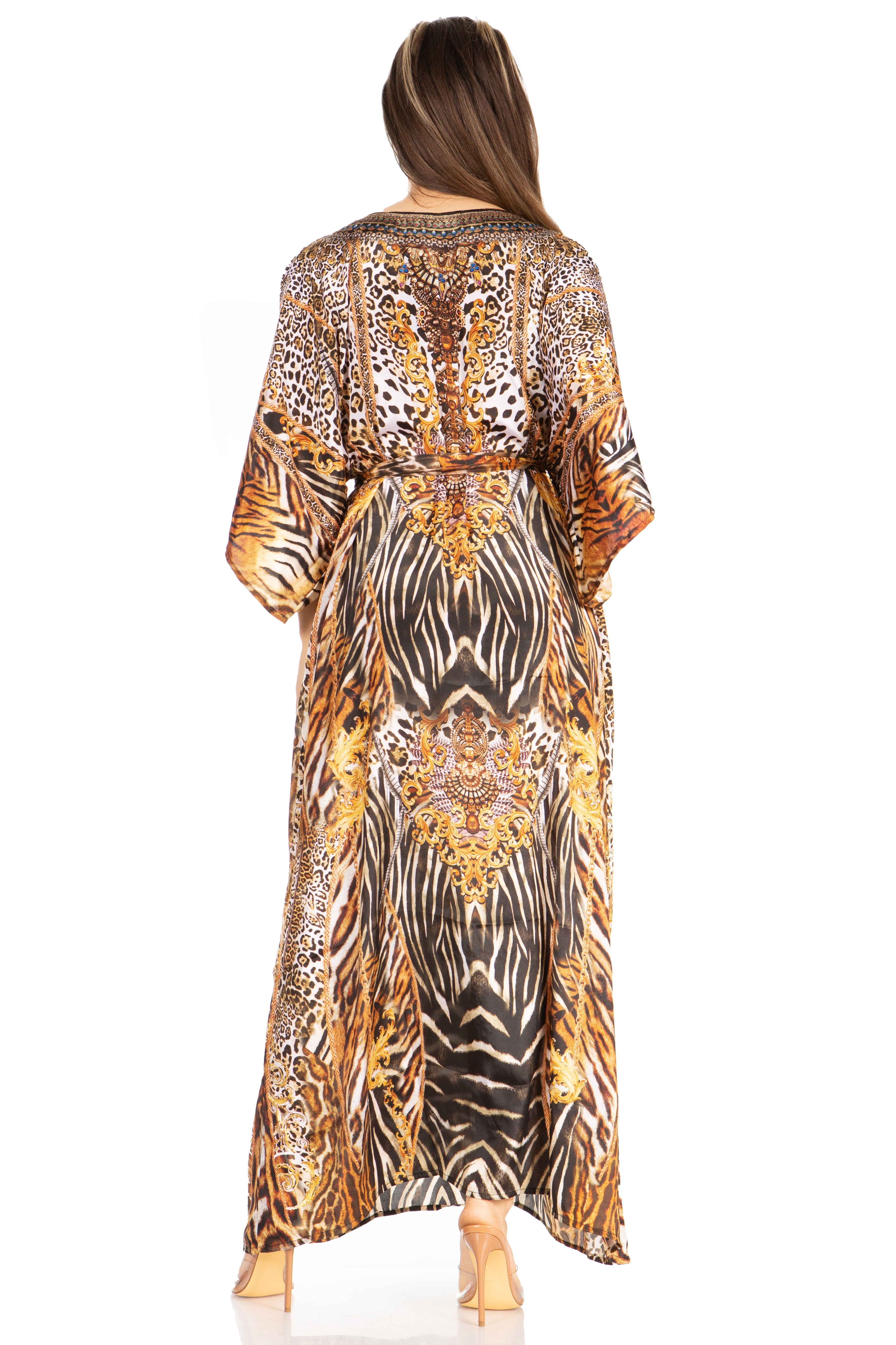 Maribel V-neck maxi caftan image 2