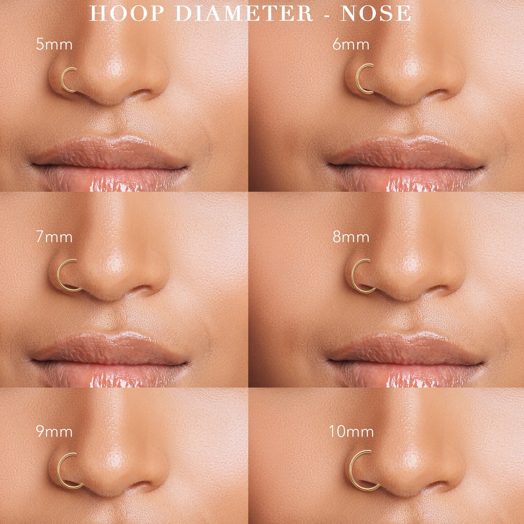 Triple-sided crystal titanium nose hoop image 4