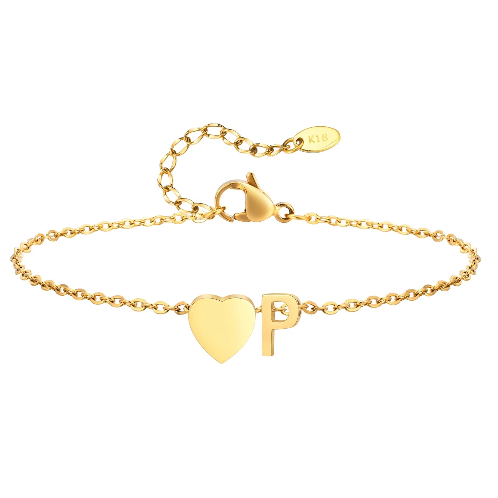 Personalized heart anklet detail view 12