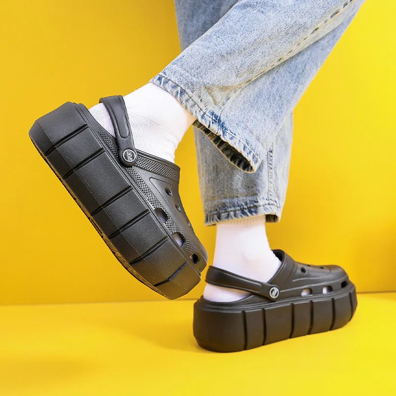 Platform slide sandals detail view 13