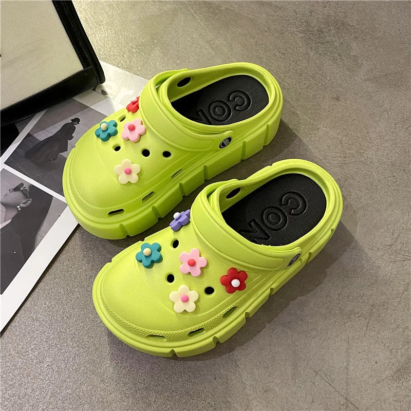 Platform slide sandals product angle 17