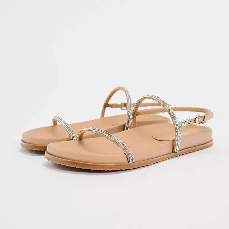 Printed flat slide sandals image 13