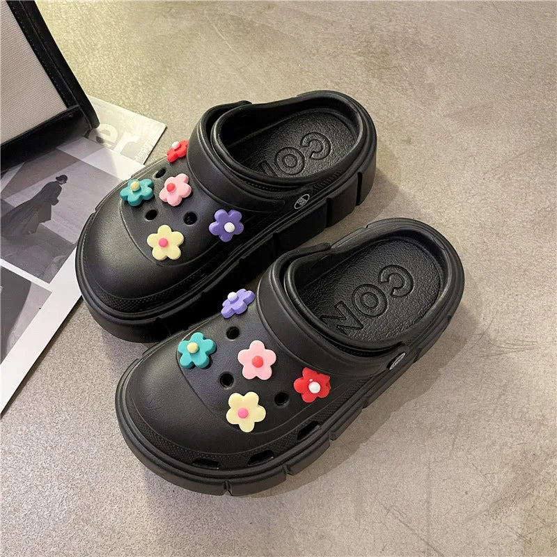 Platform summer slide sandals view 15