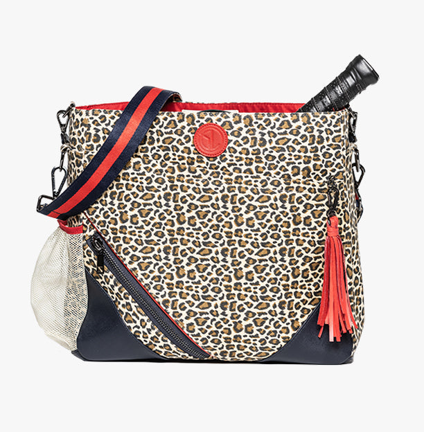 Cheetah pickleball bag by Georgie & Lou